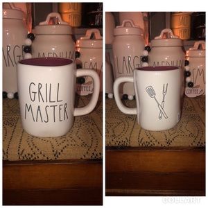 Rae Dunn GRILL MASTER Double Sided Mug
